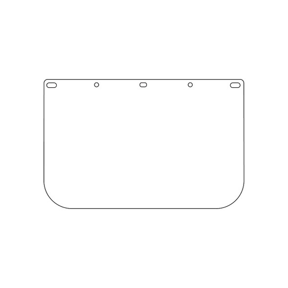 Universal Fit PETG Safety Visor | 10/Pack | Dynamic EP815 Universal Fit PETG Safety Visor | 10/Pack | Dynamic EP815