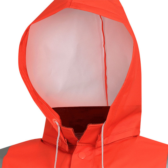 Hi-Viz PVC/Polyester/PVC FR Rain Jacket | Pioneer 576J | All Safety
