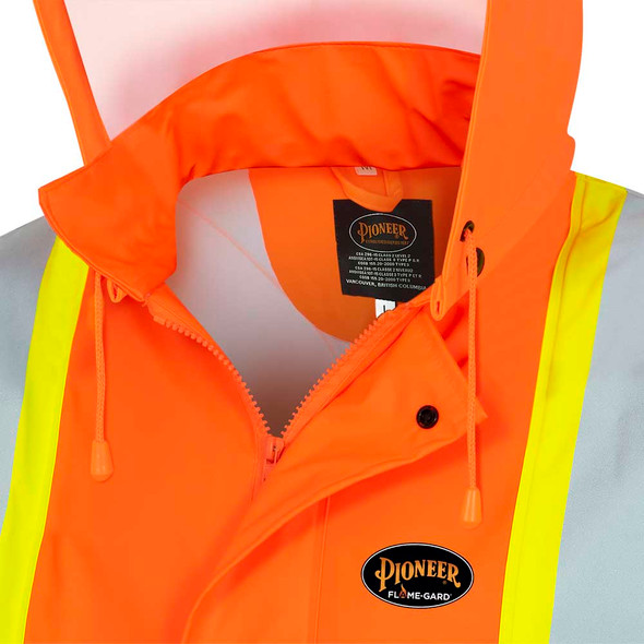 FR/PU Waterproof Safety Jacket with Pockets | Pioneer 5892PKT | All Safety