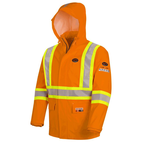 Hi-Viz FR ARC PU/Cotton Rain Jackets | Pioneer 5880/5881 | All Safety