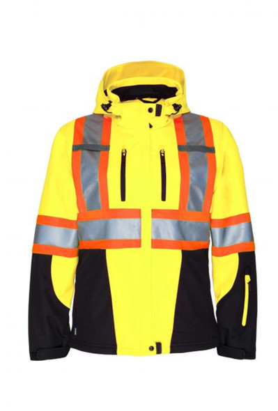W'S Hi-Vis 3 Layer Insulated Softshell Jacket | Projob P6424_P799/P6424_P011