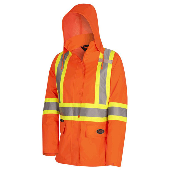 Women's Hi-Vis Waterproof 300D PU Jacket | Pioneer 5626W/5628W | All Safety