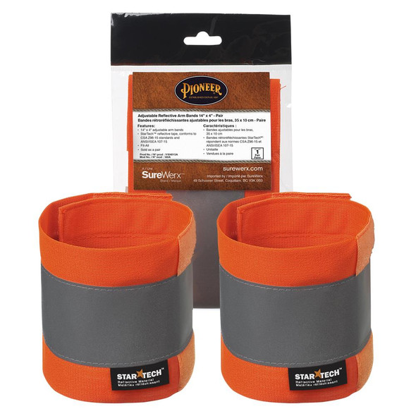 Adjustable Hi-Vis Safety Arm Band CSA, 1 Pair Pioneer 140 Adjustable Hi-Vis Safety Arm Band CSA, 1 Pair Pioneer 140