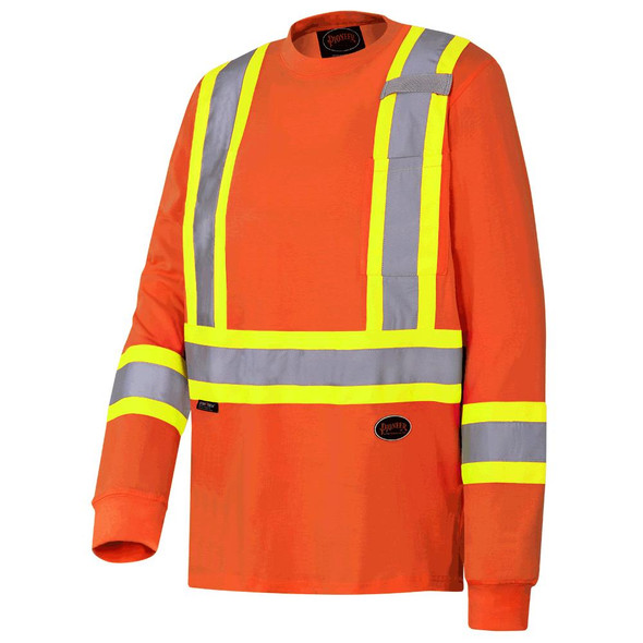 Hi-Vis 100% Cotton Long-Sleeve Shirt | Pioneer 6981/6982 | All Safety