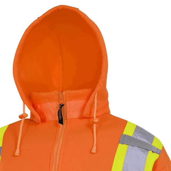 Hi-Vis Poly Fleece Zip-Up Hoodie | Pioneer 6924/6925/6925BK | All Safety