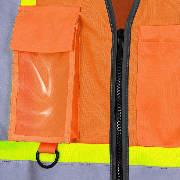 Hi-Viz Zip-Front Safety Vests | Pioneer 6958/6959/6959BK