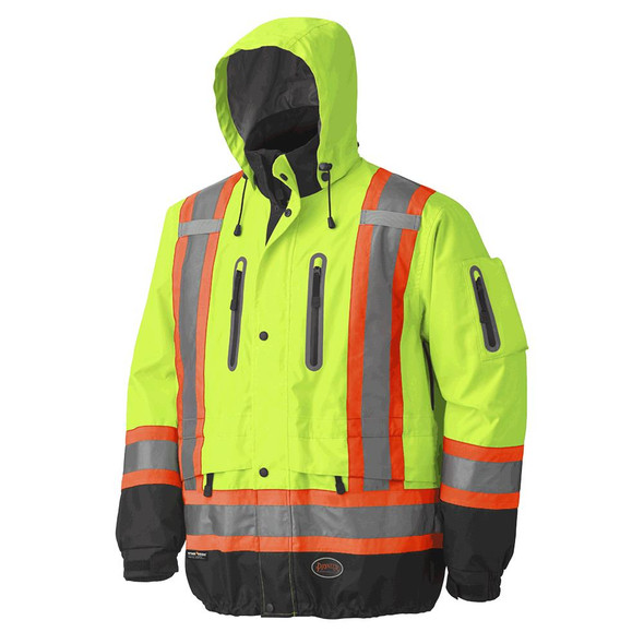 Hi-Vis Premium Waterproof Safety Jacket | Pioneer 5200/5201
