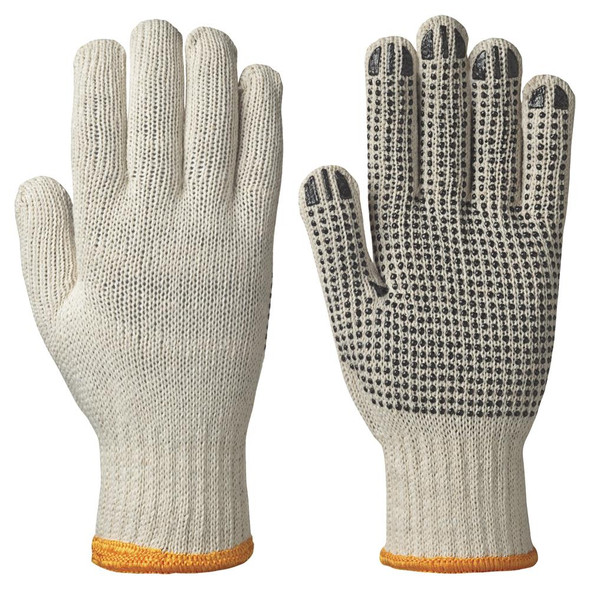 Knitted Poly/Cotton Glove with PVC Dots on Palm | 12 Pk | Pioneer 501/502 | All Safety