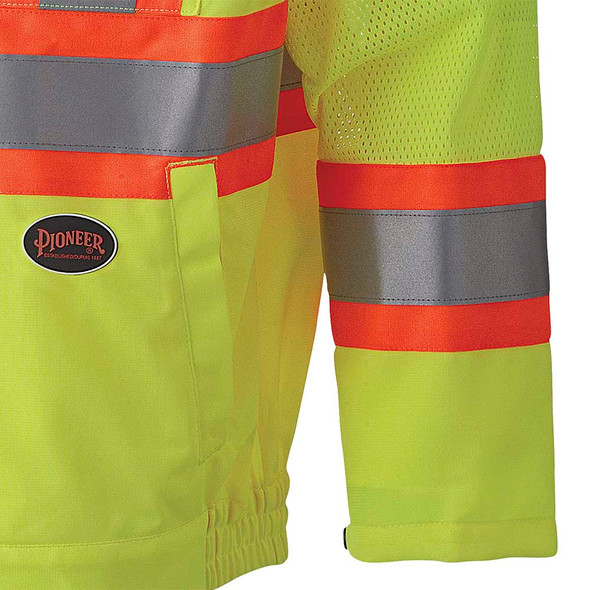 Hi-Viz Traffic Safety Jacket - Hi-Viz Yellow/Green | Pioneer 5999J