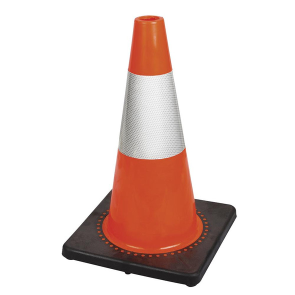 Hi-Vis Flexible Safety Cone with Band | 18" | Pioneer (6'' Band) 181   Safety Supplies Canada