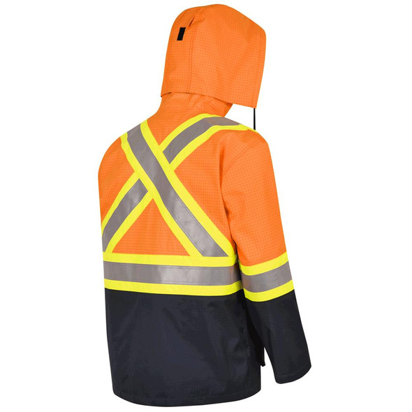 "The Defender" FR/ARC/Antistatic 300D Oxford Trilaminate Safety Rainwear Jacket | Pioneer 4484/4485