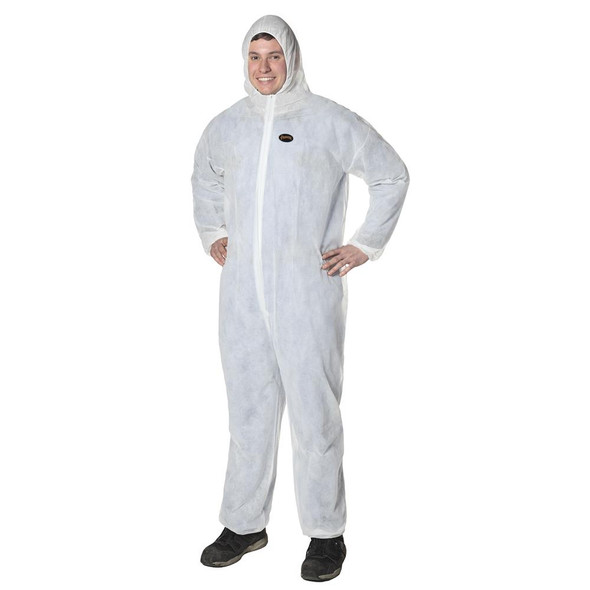Disposable Polypropylene Coveralls - Zipper Closure | Pioneer | All Safety