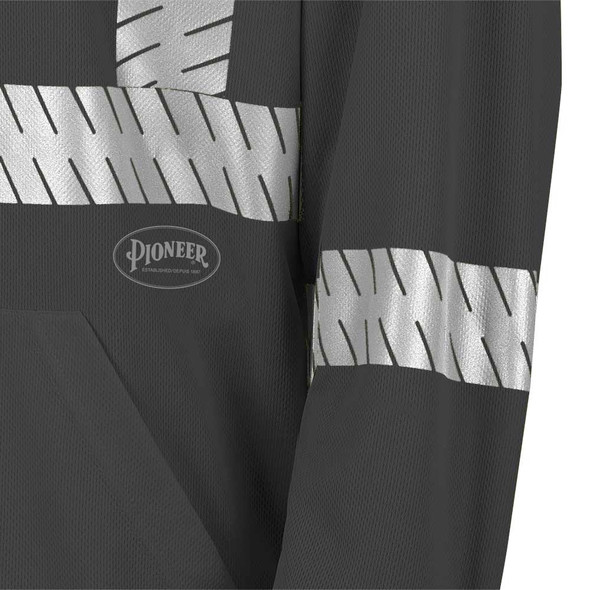 Hi-Viz Birds Eye Hooded Safety Shirt - Black | Pioneer 6966 | All Safety