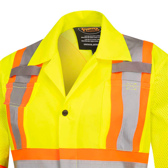 Women's Hi-Viz Traffic Safety Coveralls - Hi-Viz Yellow/Green | Pioneer 5999AW