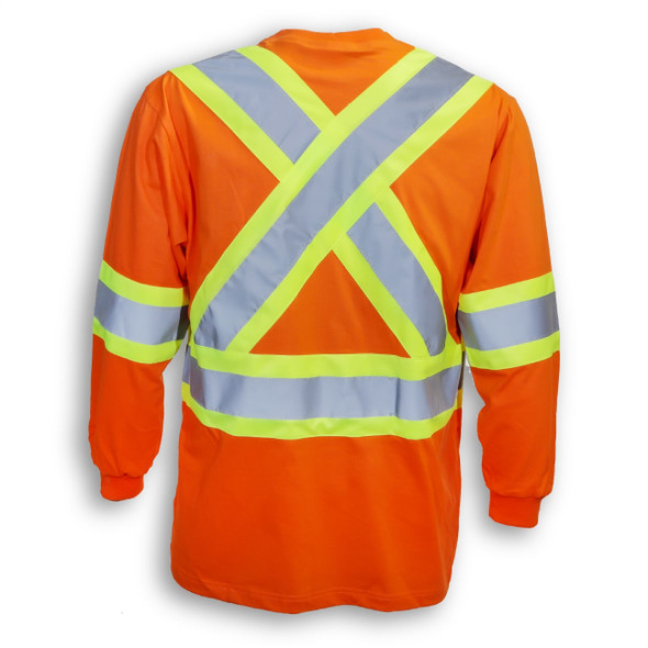 Orange 100% Polyester Wicking T-shirt BK2008