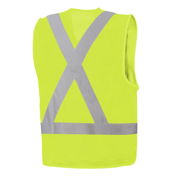 Hi Vis Traffic Vest Slip On | Ground Force 580000