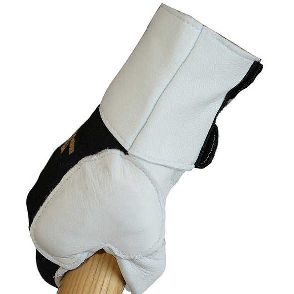 Anti-Vibration Air Glove with Leather Wrist Support - 3/4 Finger Style | Impacto | All Safety