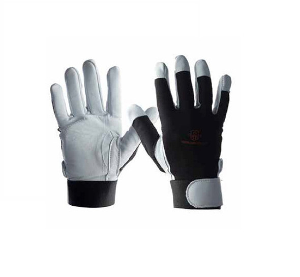 Anti-Impact Nylon Glove with Soft Pearl Leather Palm - Full Finger Style | Impacto | All Safety