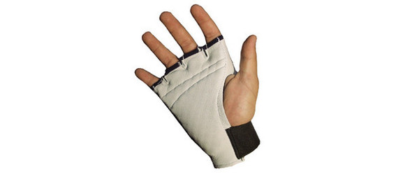 IMPACTO Anti-Impact All Pearl Leather Glove - Half Finger Style 450-30-PR
