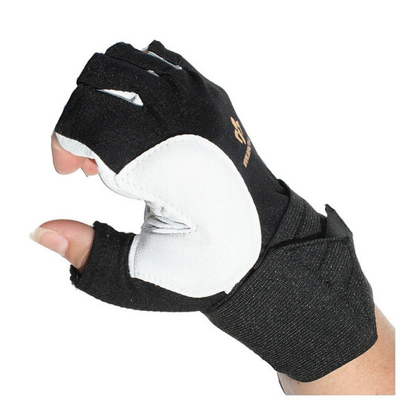 IMPACTO Anti-Impact Glove with Elastic Wrist Support - Half Finger Style 475-31-PR