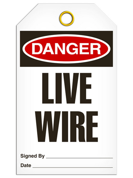 Danger - Live Wire | Pack /25 | Incom Signs | All Safety