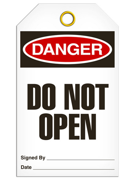 Danger - Do Not Open | Pack /25 | Incom Signs | All Safety