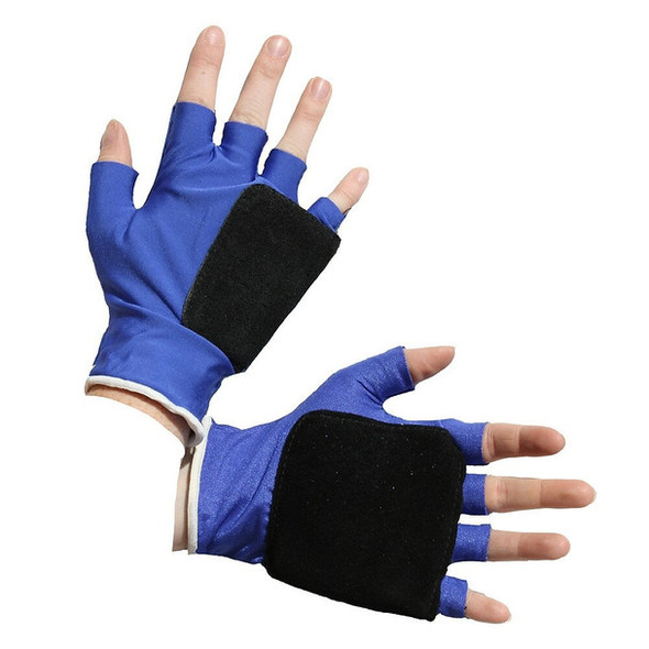 Anti-Impact Glove with Sorbothane Pad 3/16" and Black Suede Cover - Half Finger Style | Impacto | All Safety