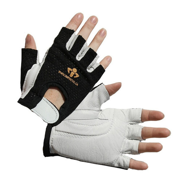 Anti-Impact VEP Glove with Detachable Padded Elastic Wrist Support - Half Finger Style | Impacto | All Safety