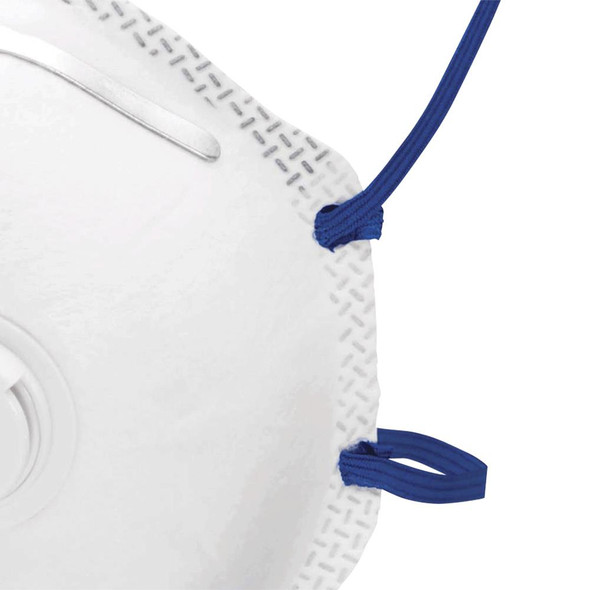 N95 Disposable Particulate Respirator With Single Valve - White 64240
