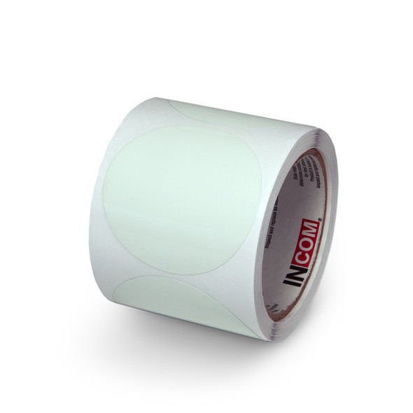 3" Glow-In-The-Dark Circles 100 per roll | Pack of 16 | INCOM GTCL30
