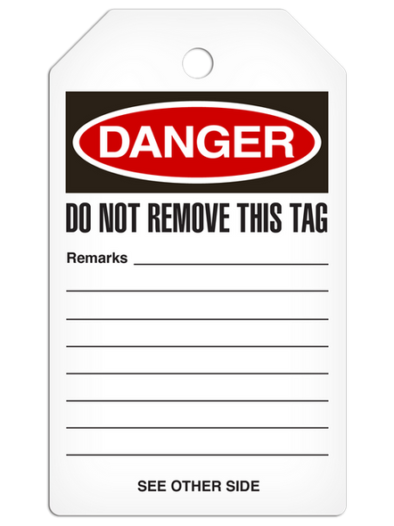 Danger - Do Not Start Safety Tag | Pack of 25 | Incom Signs | All Safety