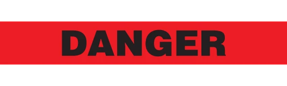 3" x 200' DANGER Barricade Tape | Incom Signs | All Safety