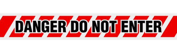 DANGER DNE Barricade Tape | Contractor (2.0 MIL) | Incom Signs | All Safety
