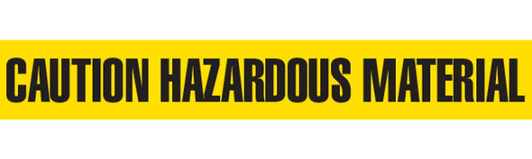 CAUTION HAZARDOUS Barricade Tape | Pack of 12 | Contractor (2.0 MIL) | INCOM BT1018