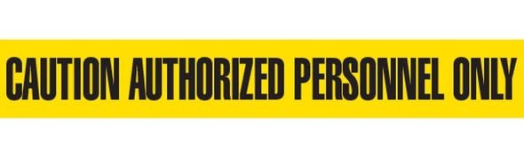 CAUTION AUTHORIZED Barricade Tape | Pack of 12 | Contractor (2.0 MIL) | INCOM BT1032