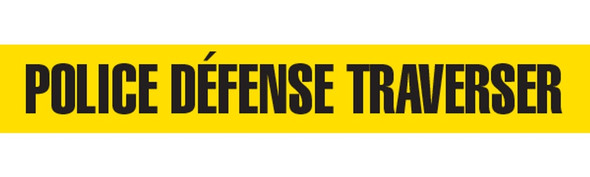 POLICE DEFENSE TRAVERSER Barricade Tape | Pack of 12 | Contractor (2.0 MIL) | INCOM BT1050