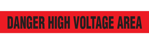 DANGER VOLTAGE Barricade Tape | Pack of 12 | Contractor (2.0 MIL) | INCOM BT1064