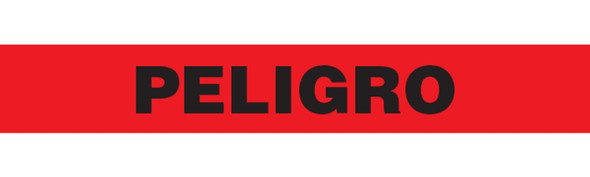 PELIGRO Barricade Tape - Contractor Grade (Pack of 12 Rolls) BT1069