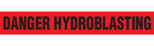 DANGER HYDROBLASTING Barricade Tape - Contractor Grade (Pack of 12 Rolls) | Incom Signs | All Safety