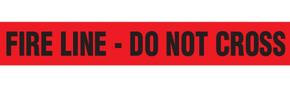 FIRE LINE - DO NOT CROSS Barricade Tape - Contractor Grade (Pack of 12 Rolls) BT1078
