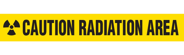 CAUTION RADIATION AREA Barricade Tape - Contractor Grade (Pack of 12 Rolls) BT1083