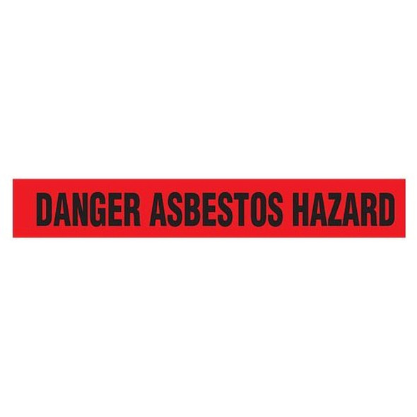 DANGER ASBESTOS HAZ Barricade Tape - Contractor Grade | Incom Signs | All Safety