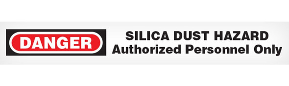 DANGER SILICA DUST Barricade Tape - Contractor Grade (Pack of 12 Rolls) BT10212
