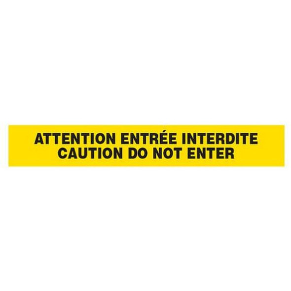 ATTENTION ENTREE INTERDITE / CAUTION ... Dispenser Boxed Barricade Tape | Incom Signs | All Safety