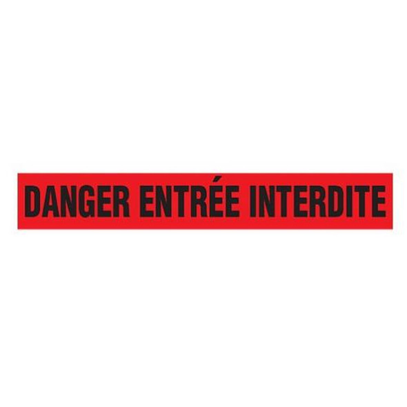 DANGER ENTREE INTERDITE Dispenser Boxed Barricade Tape | Incom Signs | All Safety