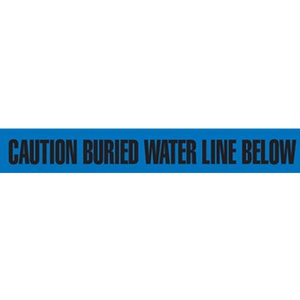 3" CAUTION BURIED WATER LINE BELOW Utility Barrier Tape | Incom Signs | All Safety