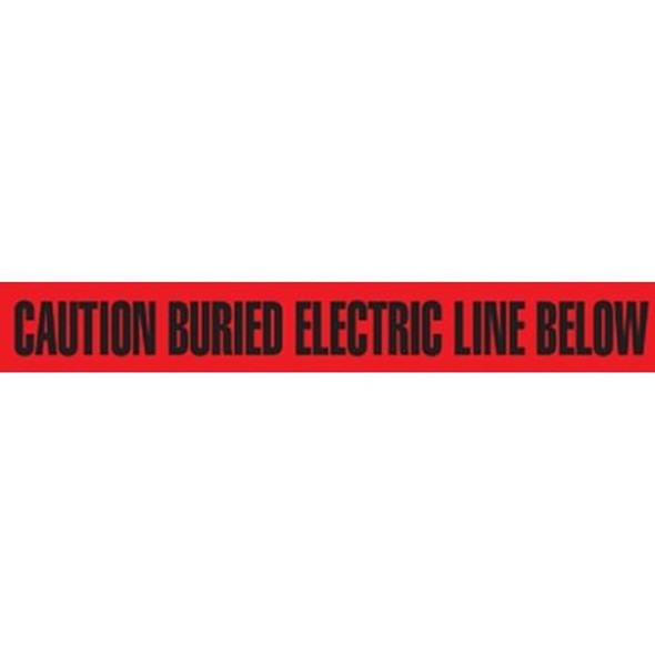 3" CAUTION BURIED ELECTRIC LINE BELOW Utility Barrier Tape | Incom Signs | All Safety