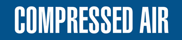 2" x 54' COMPRESSED AIR Pipe Marker Tape - White/Blue | Incom Signs | All Safety