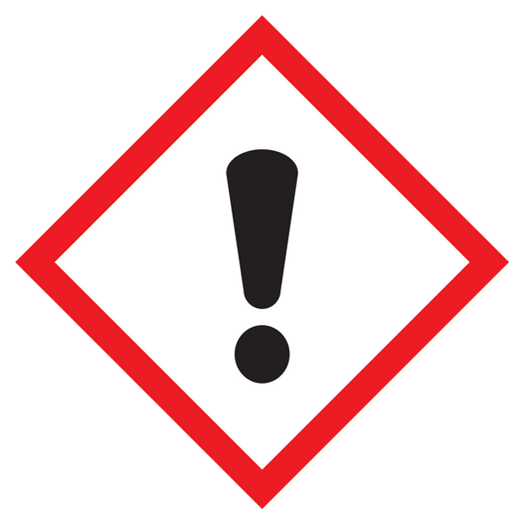 1" Exclamation Mark Pictogram Label - 1120/Pad | Incom Signs | All Safety