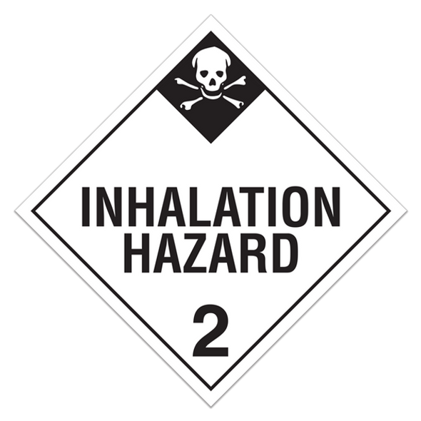 Class 2.3 "Inhalation Hazard 2" Sign (Pack of 100 pcs) TA230